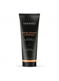 Массажный легкий крем WICKED Orange Blossom plus Patchouli - 120 мл. - Wicked - купить с доставкой в Кирове