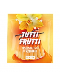 Пробник гель-смазки Tutti-frutti со вкусом ванильного пудинга - 4 гр. - Биоритм - купить с доставкой в Кирове