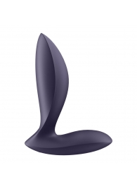 Фиолетовый анальный вибростимулятор Power Plug - Satisfyer - в Кирове купить с доставкой