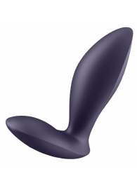 Фиолетовый анальный вибростимулятор Power Plug - Satisfyer - в Кирове купить с доставкой