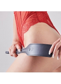Черная кожаная шлепалка SitaBlack - 30 см. - Sitabella - купить с доставкой в Кирове