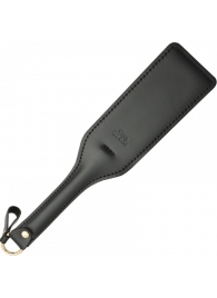 Черная кожаная шлепалка SitaBlack - 30 см. - Sitabella - купить с доставкой в Кирове