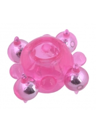 Эрекционное кольцо c бусинками - Toyfa Basic - в Кирове купить с доставкой