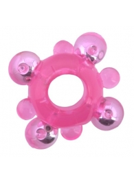 Эрекционное кольцо c бусинками - Toyfa Basic - в Кирове купить с доставкой