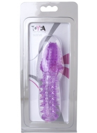 Фиолетовая насадка, удлиняющая половой член - 13,5 см. - Toyfa Basic - в Кирове купить с доставкой