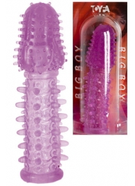 Фиолетовая насадка, удлиняющая половой член - 13,5 см. - Toyfa Basic - в Кирове купить с доставкой