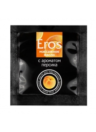Саше массажного масла Eros exotic с ароматом персика - 4 гр. - Биоритм - купить с доставкой в Кирове