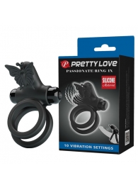 Черное эрекционное виброкольцо Passionate Ring IX - Baile - в Кирове купить с доставкой