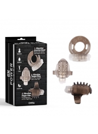 Набор из 3 дымчатых эрекционных колец с вибрацией Teasers Ring Kit - Chisa - в Кирове купить с доставкой