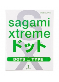 Презерватив Sagami Xtreme Type-E с точками - 1 шт. - Sagami - купить с доставкой в Кирове