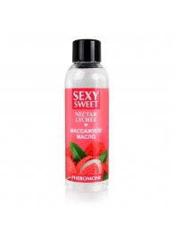 Массажное масло Sexy Sweet Nectar Lychee с феромонами и ароматом личи - 75 мл. - Биоритм - купить с доставкой в Кирове