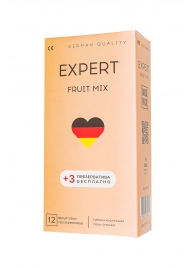Ароматизированные презервативы EXPERT Fruit Mix - 12 шт.(+3 в подарок) - Expert - купить с доставкой в Кирове