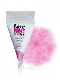 Съедобное согревающее массажное масло Love Me Tender Cotton Candy с ароматом сладкой ваты - 10 мл. - Love to Love - купить с доставкой в Кирове