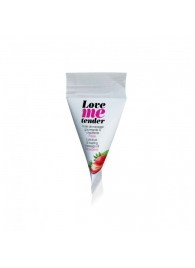 Съедобное согревающее массажное масло Love Me Tender Strawberry с ароматом клубники - 10 мл. - Love to Love - купить с доставкой в Кирове