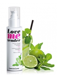 Съедобное согревающее массажное масло Love Me Tender Mojito с ароматом мохито - 100 мл. - Love to Love - купить с доставкой в Кирове
