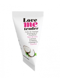 Съедобное согревающее массажное масло Love Me Tender Cocos с ароматом кокоса - 10 мл. - Love to Love - купить с доставкой в Кирове