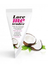 Съедобное согревающее массажное масло Love Me Tender Cocos с ароматом кокоса - 10 мл. - Love to Love - купить с доставкой в Кирове