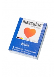 Презервативы с пупырышками Masculan Dotted - 3 шт. - Masculan - купить с доставкой в Кирове