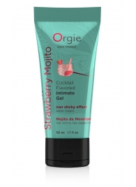 Съедобный интимный гель Orgie Lube Tube Cocktail Strawberry Mojito - 50 мл. - ORGIE - купить с доставкой в Кирове