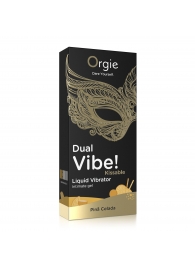 Съедобный гель Dual Vibe Pina Colada с эффектом вибрации и вкусом коктейля пина колада - 15 мл. - ORGIE - купить с доставкой в Кирове