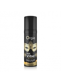 Съедобный гель Dual Vibe Pina Colada с эффектом вибрации и вкусом коктейля пина колада - 15 мл. - ORGIE - купить с доставкой в Кирове
