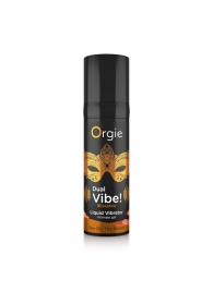 Съедобный гель Dual Vibe Sex On The Beach с эффектом вибрации и вкусом коктейля «секс на пляже» - 15 мл. - ORGIE - купить с доставкой в Кирове