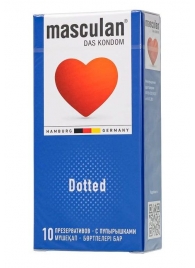 Презервативы с пупырышками Masculan Dotted - 10 шт. - Masculan - купить с доставкой в Кирове