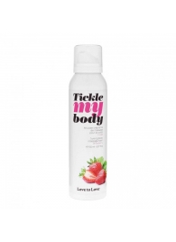 Массажная хрустящая пенка Tickle My Body Strawberry с ароматом клубники - 150 мл. - Love to Love - купить с доставкой в Кирове