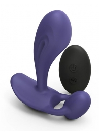 Темно-синий вибромассажер Witty P G Vibrator with Remote Control - Love to Love - в Кирове купить с доставкой