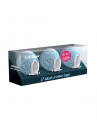 Набор из 3 мастурбаторов-яиц Satisfyer Savage - Satisfyer - в Кирове купить с доставкой