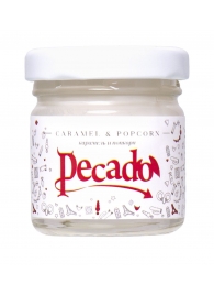 Массажная свеча Caramel   Popcorn - 35 мл. - Pecado - купить с доставкой в Кирове