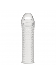 Текстурированная насадка на пенис Clear Textured Penis Enhancing Sleeve Extension - 16,5 см. - BlueLine - в Кирове купить с доставкой