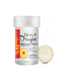Интимный гель Esferas do Dragao Hot Ball с охлаждающе-разогревающим эффектом (2 шарика по 3 гр.) - HotFlowers - купить с доставкой в Кирове