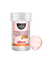 Лубрикант на масляной основе Hot Ball Plus с разогревающим эффектом (2 шарика по 3 гр.) - HotFlowers - купить с доставкой в Кирове