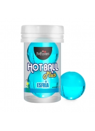 Лубрикант на масляной основе Hot Ball Plus с охлаждающим эффектом (2 шарика по 3 гр.) - HotFlowers - купить с доставкой в Кирове