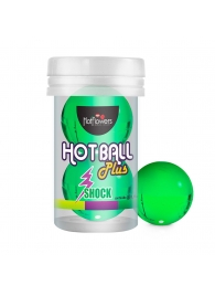 Лубрикант на силиконовой основе Hot Ball Plus с покалывающим эффектом (2 шарика по 3 гр.) - HotFlowers - купить с доставкой в Кирове