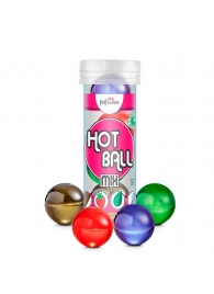 Ароматизированный лубрикант Hot Ball Mix на масляной основе (4 шарика по 3 гр.) - HotFlowers - купить с доставкой в Кирове