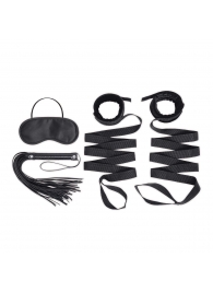 Эротический набор 4PC Bondage Bed Strap   Flogger Kit - Lux Fetish - купить с доставкой в Кирове