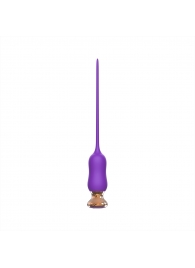 Фиолетовый тонкий стимулятор Nipple Vibrator - 23 см. - I-MOON - купить с доставкой в Кирове