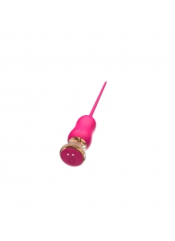 Розовый тонкий стимулятор Nipple Vibrator - 23 см. - I-MOON - купить с доставкой в Кирове