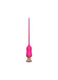 Розовый тонкий стимулятор Nipple Vibrator - 23 см. - I-MOON - купить с доставкой в Кирове