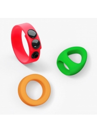 Набор из 3 разноцветных эрекционных колец Kit Neon Ring - Love to Love - в Кирове купить с доставкой