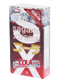Ароматизированные презервативы Sagami Xtreme COLA - 10 шт. - Sagami - купить с доставкой в Кирове