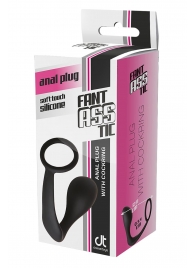 Черное эрекционное кольцо с анальной пробкой Anal Plug With Cockring - Dream Toys - в Кирове купить с доставкой