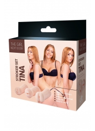 Набор из 3 мастурбаторов The Girl Next Door Tina - Dream Toys - в Кирове купить с доставкой