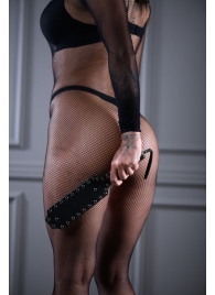 Кожаная шлепалка Sex Game с заклепками - 33 см. - БДСМ Арсенал - купить с доставкой в Кирове