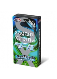Презервативы Sagami Xtreme Mint с ароматом мяты - 10 шт. - Sagami - купить с доставкой в Кирове