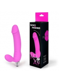 Розовый безремневой страпон Sexy Friend - 1137 - купить с доставкой в Кирове