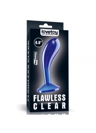 Синяя анальная втулка Flawless Clear Prostate Plug 6.0 - 15 см. - Lovetoy - в Кирове купить с доставкой