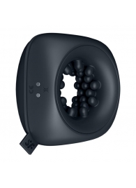 Черный мужской вибромассажер Ring Stroker - Satisfyer - в Кирове купить с доставкой